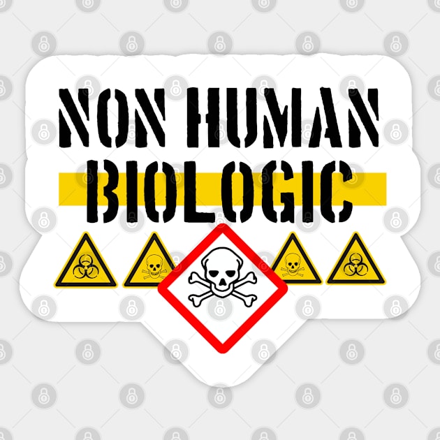 Non human biologic Sticker by Teessential